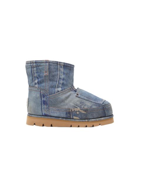 Acne Studios WOMEN'S LOW BOOTS PRINTED LEATHER (MULTI BLUE)