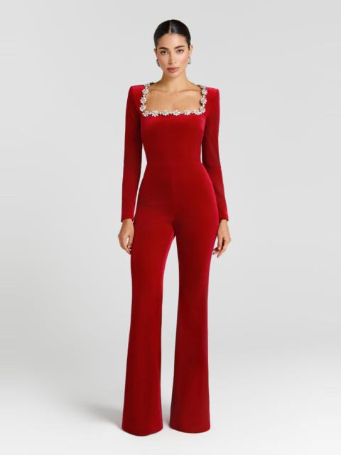 NADINE MERABI Kimberly Red Jumpsuit