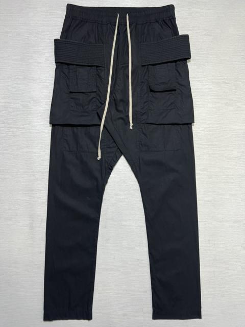 Rick Owens Rick Owens Drkshdw SS19 "BABEL" Rip Stop Creatch Cargo Pants