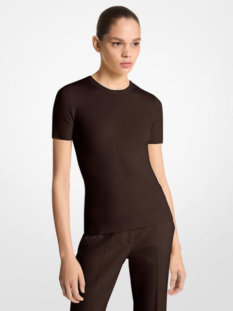 MICHAEL KORS COLLECTION Cashmere Short-Sleeve Sweater