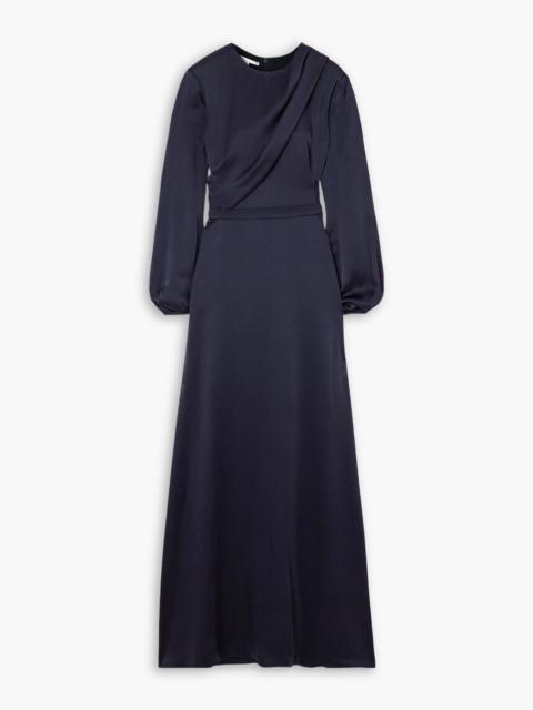 Stella McCartney Asymmetric draped satin gown