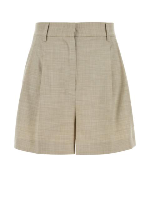 THE ANDAMANE Melange sand stretch twill Masha shorts