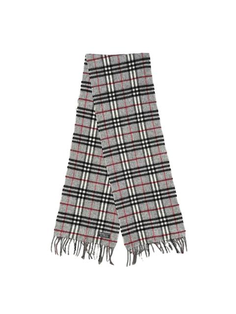 Other Designers Vintage Burberry Of London Nova Check Lambswool Scarf/Scarve