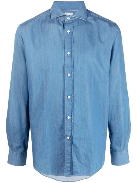 Brunello Cucinelli Brunello Cucinelli Men Denim Cotton Shirt
