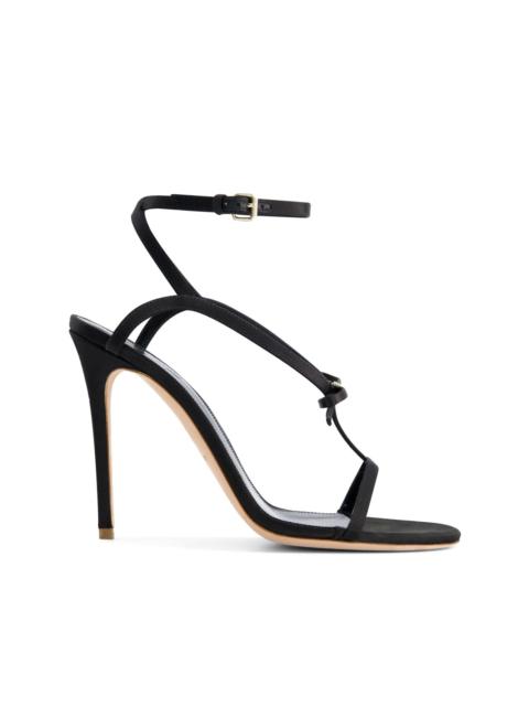 GIAMBATTISTA VALLI 90mm bow-embellished satin sandals