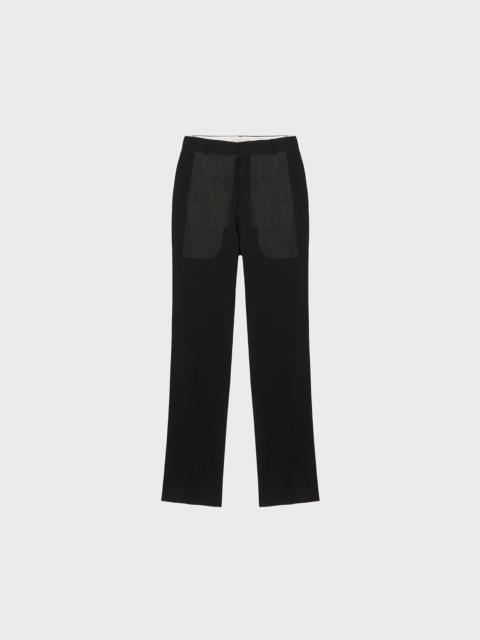 Blumarine LIGHT WOOL CANVAS PANTS