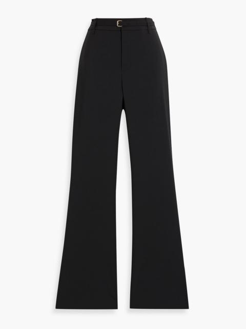 Other Designers Belted grain de poudre bootcut pants