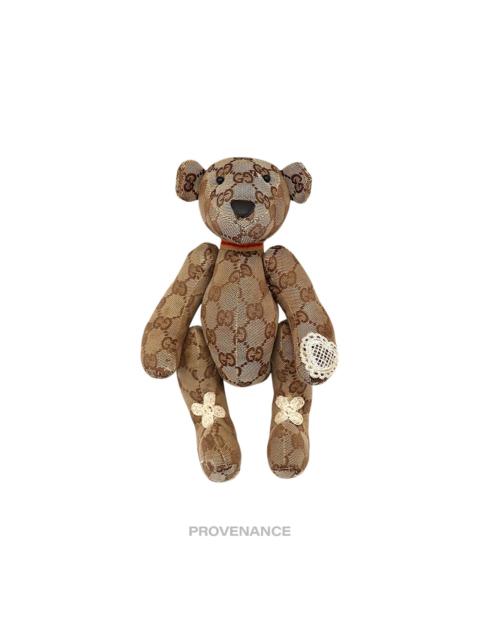 GUCCI Gucci Teddy Bear - GG Canvas Tan Patchwork