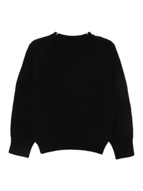 TOTEME Oversized Crew Knit in Black