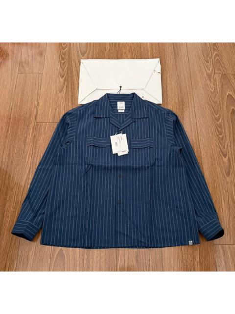 visvim VISVIM 25AW KEESEY SHIRT STRIPES L/S navy