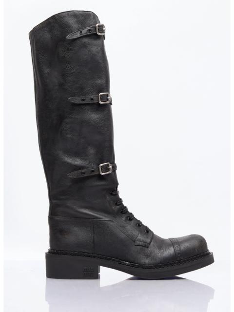 Miu Miu Miu Miu Women High Leather Boots
