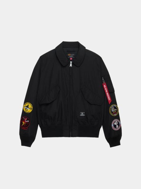 ALPHA INDUSTRIES CWU 36/P RELAXED PATCHED FLIGHT JACKET