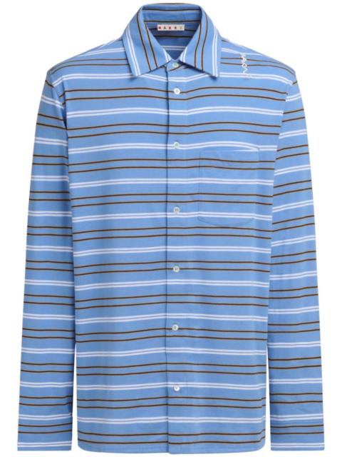 Marni Men Striped Button-Down Shirt