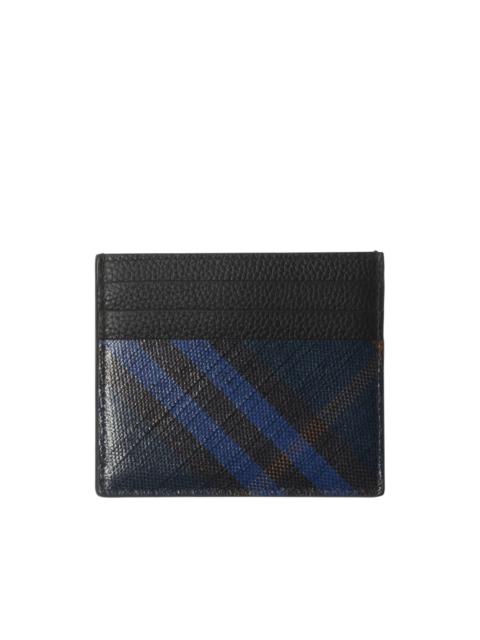 Tall checked cardholder