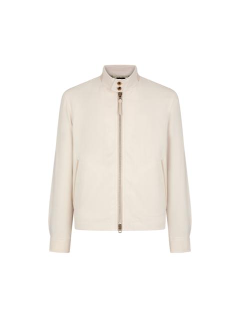 TOM FORD WOOL CASHMERE SILK REPS HARRINGTON