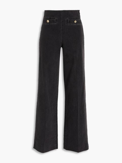 Sandro High-rise wide-leg jeans