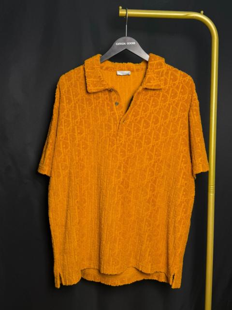 Dior Dior Yellow Oblique Terry Polo Shirt
