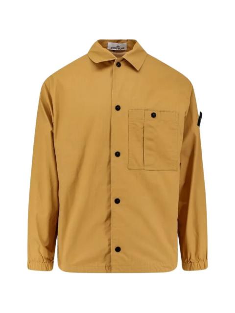 Stone Island Double-Coated Cotton Ripstop Washed Overshirt