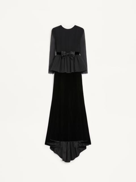 Valentino LONG DRESS IN SABLE VELVET