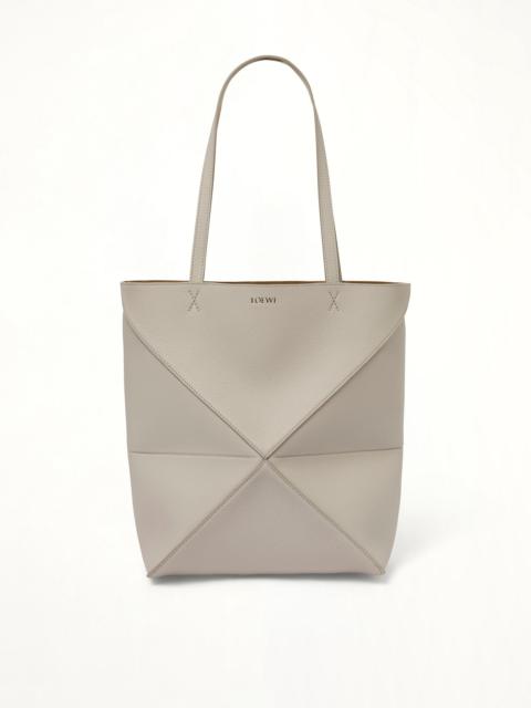 Loewe Puzzle Fold Tote Medium in Light Ghost