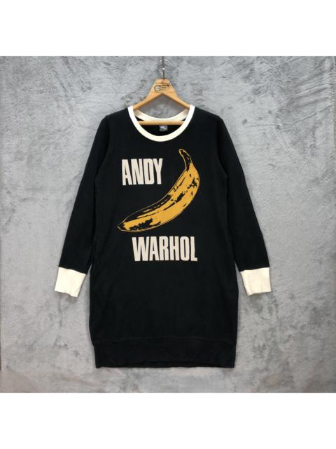 Other Designers Andy Warhol - Pop Art Andy Warhol Big Logo Long Sweatshirts #5778-206