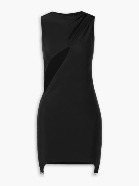 courrèges Cutout twisted stretch-jersey mini dress