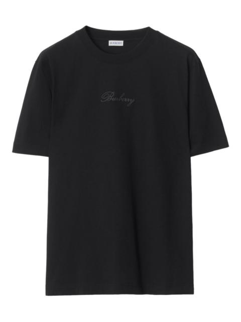 Burberry cursive logo cotton T-shirt
