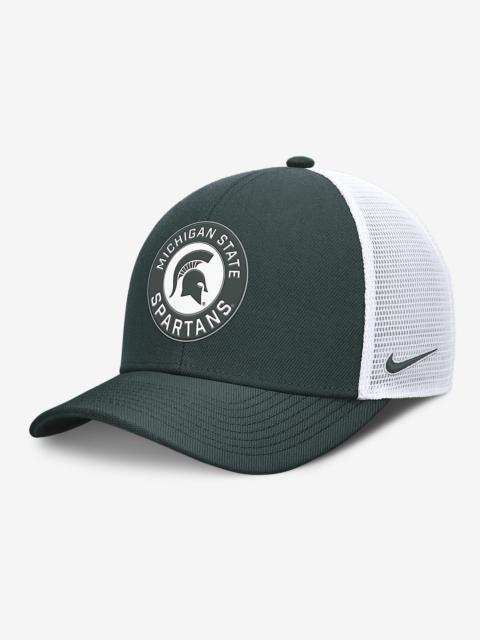 Nike Michigan State Primetime Rise Men's Nike Dri-FIT College Trucker Adjustable Hat