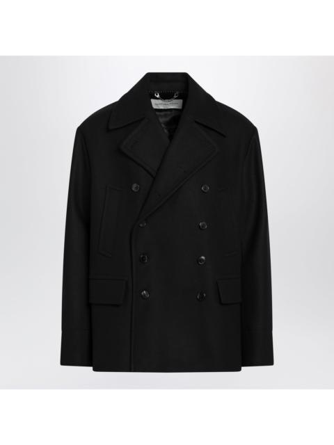 Dries Van Noten Dries Van Noten Black Wool Blend Coat Men