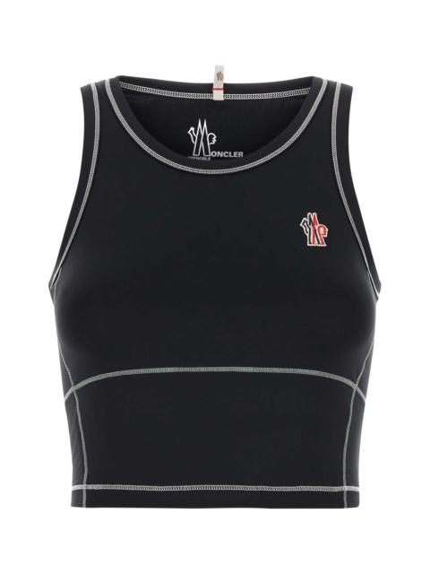 Moncler Grenoble Black Stretch Nylon Top