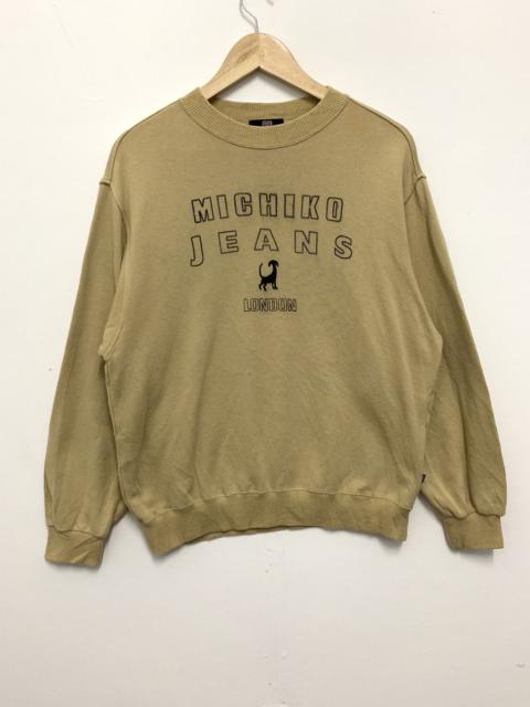 Other Designers Designer - Michiko London Jeans Sweatshirt Brown Large