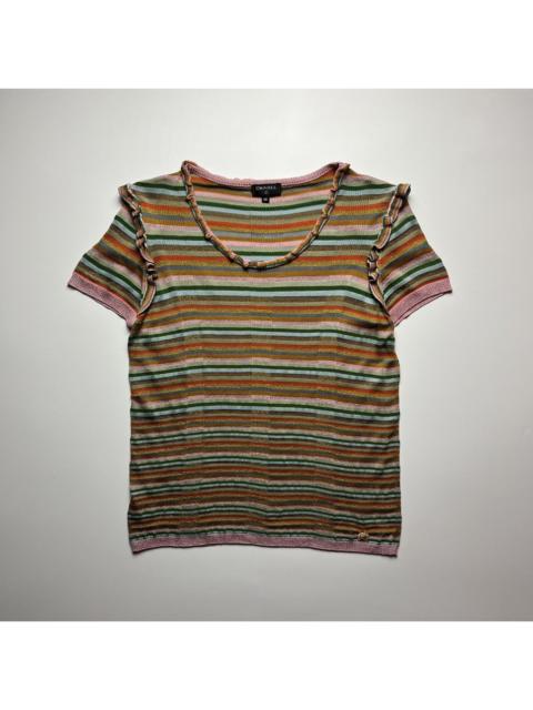 CHANEL CHANEL SS07 - Multicolor Striped Metallic Knit Top