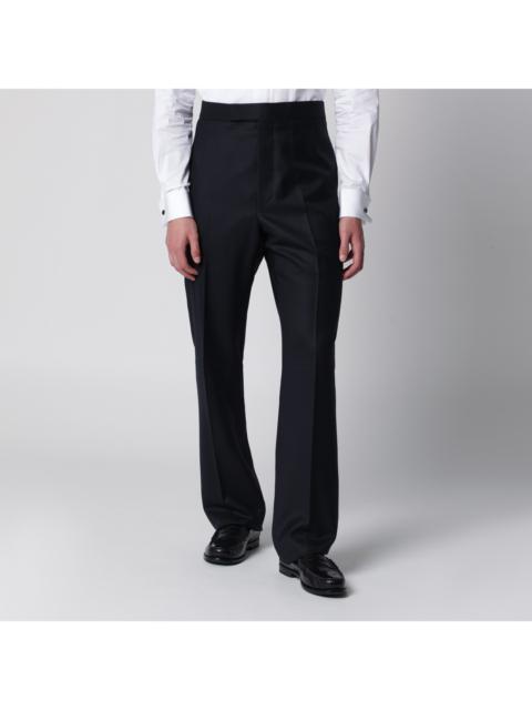 Thom Browne Thom Browne Navy Blue Wool Trousers Men