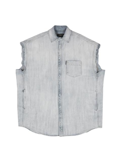 ripped sleeveless shirt