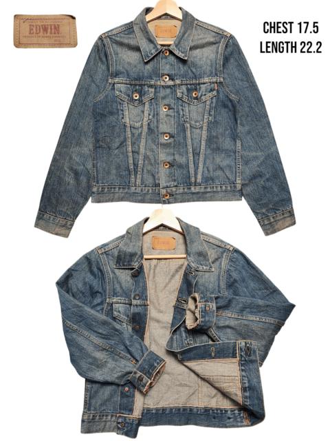 Other Designers Vintage Edwin Selvedge Distressed Type 3 Denim Jacket