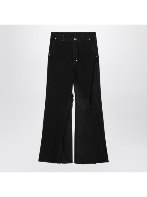 Rick Owens Rick Owens Black Pants With Fringes Men