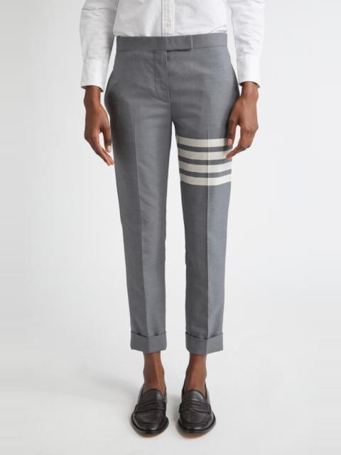 Thom Browne 4-Bar Wool Crop Skinny Pants