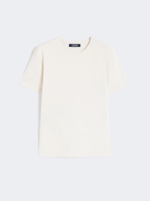 'S Max Mara Embroidered jersey T-shirt - SAND