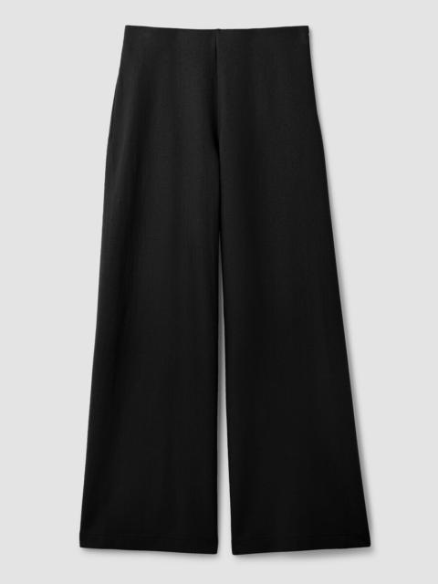 EILEEN FISHER Felted Wool Jersey Wide-Leg Pant in Regenerative Wool