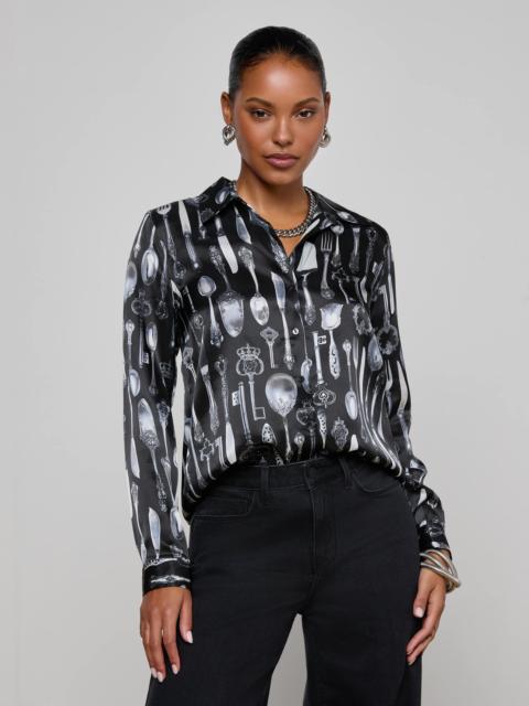 L'AGENCE Tyler Silk Blouse