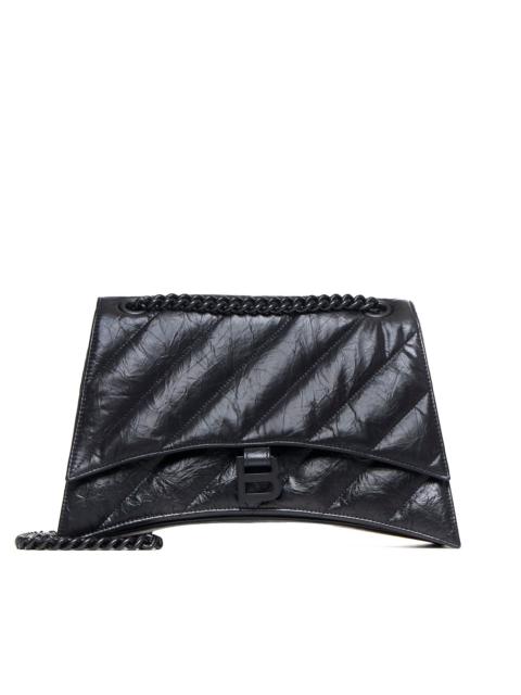 BALENCIAGA Crush Chain leather medium bag
