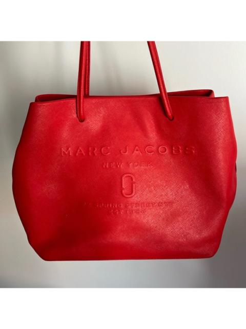 [Excellent+] Marc Jacobs The Leather Small Tote Bag Red Full Grain Leather