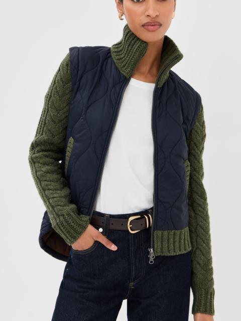 VERONICA BEARD Patra Mixed Media Jacket