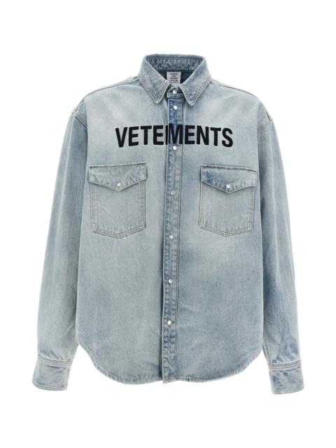 VETEMENTS Vetements Men Logo Embroidery Shirt