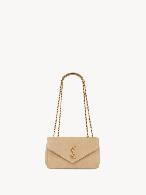 SAINT LAURENT LOULOU SMALL IN MATELASSÉ SUEDE