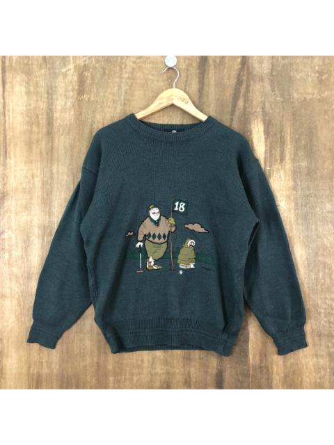 Other Designers Homespun Knitwear - Grand Birdie Golf Player Knit Sweater