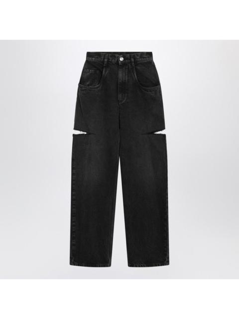 Maison Margiela Maison Margiela Black Washed Jeans With Side Rips Women