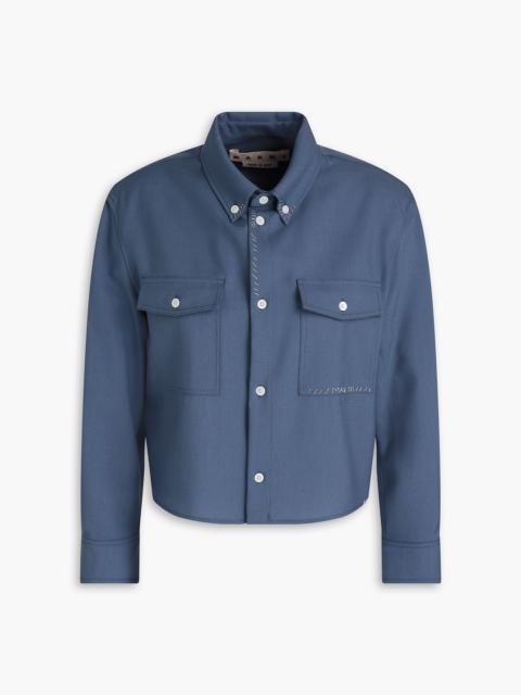 Marni Embroidered wool shirt