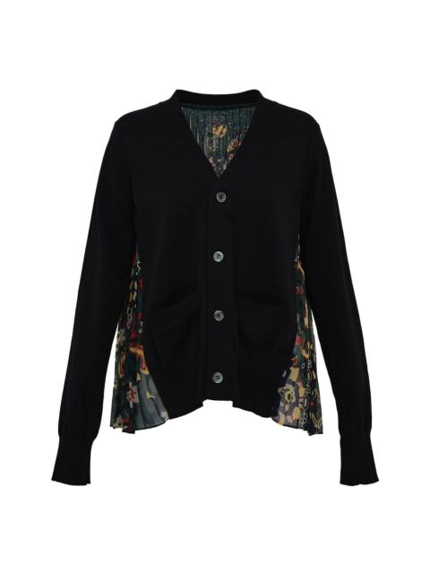 sacai Floral Print Cardigan