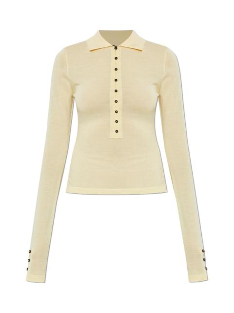 JACQUEMUS Jacquemus Merino Wool Polo Sweater 'merino Ml'